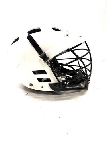 Used Cascade Spr Fit Lacrosse Helmet White One Size 11860-s000288926