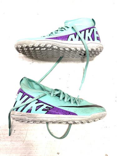 Used Nike Soccer Turf Shoes Turquoise Junior 02 11860-s000288884