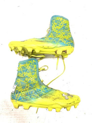 Used Under Armour Adult Fb Cleats Green Senior 10.5 11860-c000289360