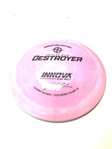 Used Innova Destroyer Disc Golf Driver Pink 163g 11860-c000295972
