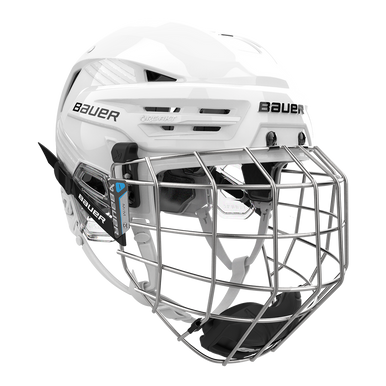 New Bauer S25 Re-akt 90 Helmet Combo White Large 11860-bar1065826whtl