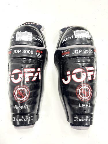 Used Jofa 3000 Junior Shin Guards White 12" 11860-c000301893