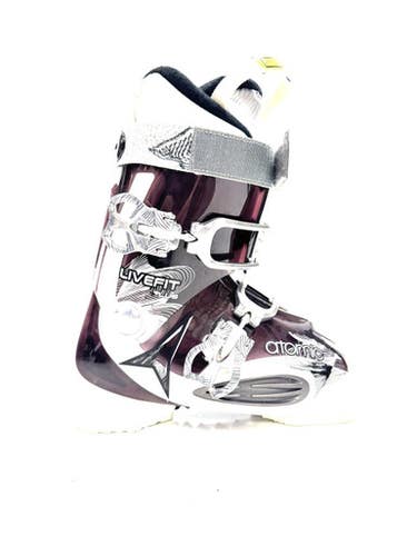 Used Atomic Live Fit Plus Womens Dh Ski Boot Maroon 240 Mp - J06 - W07 11860-s000302027