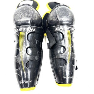 Used Easton Stealth Junior Shin Guards Black 10" 11860-s000302219