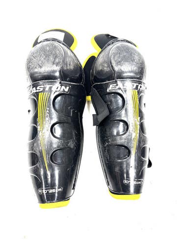 Used Easton Stealth Junior Shin Guards Black 10" 11860-s000302219