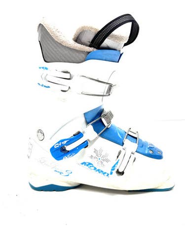 Used Nordica Firearrow Team 3 Girls Dh Ski Boot White 245 Mp - M06.5 - W07.5 11860-s000303608