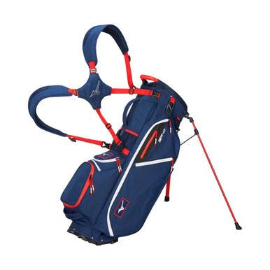 New Mizuno Br-d4 Stand Bag Navy Red 11860-mizbr-d4snvr