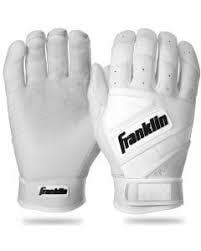 New Franklin 2nd Skinz Bb Sb Batting Gloves White And White Lg 11860-fra21116f4