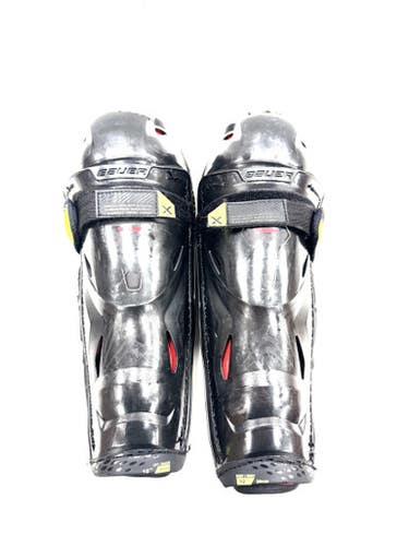 Used Bauer Vapor 3x Shin Junior Shin Guards Black 12" 11860-s000304876