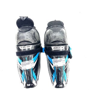 Used Bauer Volt Youth Shin Guards Black 8" 11860-s000305180