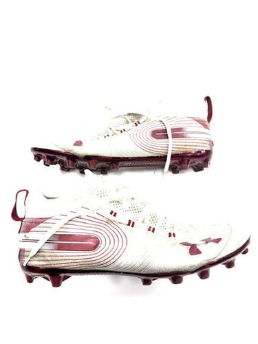 Used Under Armour Adult Fb Cleats White Senior 14 11860-c000305230