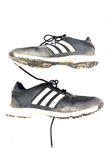 Used Adidas Mens Golf Shoes Black Senior 12 11860-s000305298