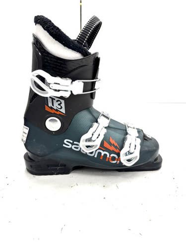 Used Salomon T3 Boys Dh Ski Boot Black 245 Mp - M06.5 - W07.5 11860-s000309743