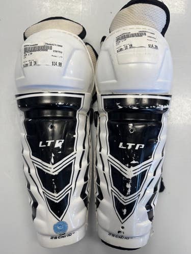 Used Ccm Ltp Junior Shin Guards White 10" 11860-s000309886