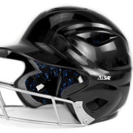 New System 7 Helmet Fastpitch Wguard Bk 11860-astbh3000fgafbk