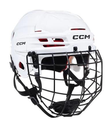 New Ccm Junior Tacks 70 Hockey Helmets One Size 11860-ccmht70cjrwht