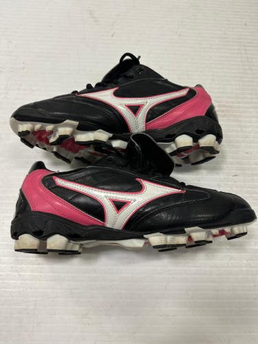 Used Mizuno Womens Size 11 Bb Sb Cleats Pink Senior 11 11860-c000281183