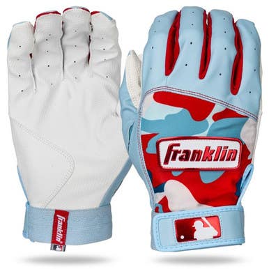 New Franklin Digitek Hi-lite Bb Sb Batting Gloves White And Carolina Blue Sm 11860-fra21071f1