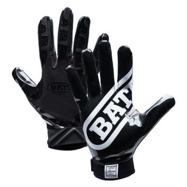 New Battle Double Threat Football Gloves Bk Bk Youth Md 11860-bat9304ym