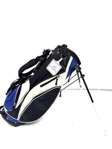 Used Linksman Mens Stand Bag White Black Royal 11860-s000300075