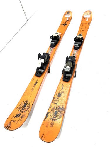 Used K2 Juvy Boys Dh Ski Binding Orange 129 Cm 11860-s000300257