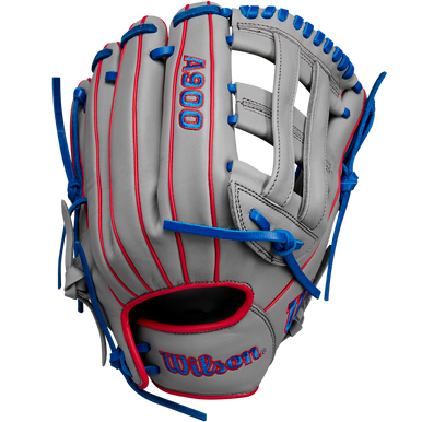 New Wilson A900 Pf12 12" Gray Blue Rht Baseball Glove 11860-wilwbw10257412