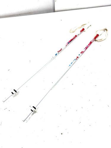 Used Axis Luna Girls Dh Ski Pole White 90 Cm 36 In 11860-s000304134