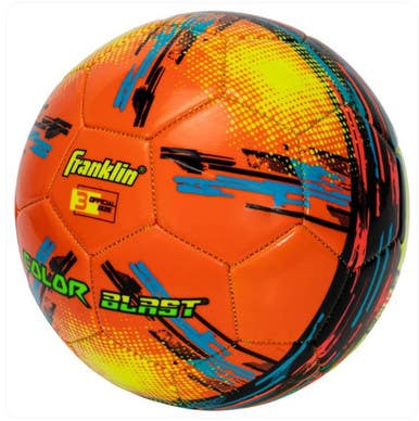 New Franklin Color Blast Sz 3 Soccer Ball 11860-fra30393