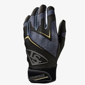 New Louisville Slugger Genuine V2 Adt Sm Blk Batting Gloves 11860-hbxwb5730701s