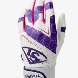 New Louisville Slugger Genuine V2 Yth Sm Purple Batting Gloves 11860-hbxwb5730802s
