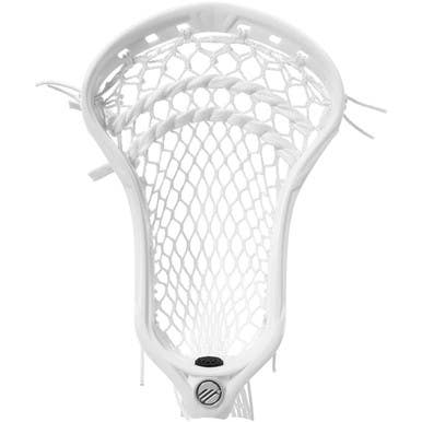 New Maverik Optic Force Strung Mens Lacrosse Head White 11860-mav3003694