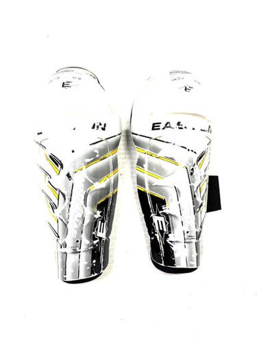 Used Easton Synergy Junior Shin Guards White 11" 11860-s000284887