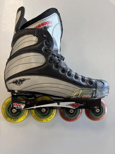 Used Mission Roller Hockey Skates Grey Senior 12 11860-s000309634