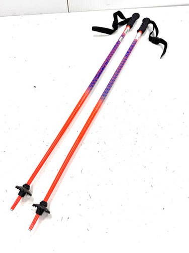 Used Leki Boys Dh Ski Pole Orange 105 Cm 42 In 11860-s000309737