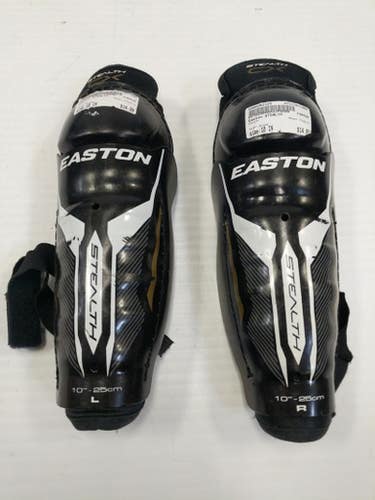 Used Easton Stealth 10" Hockey Shin Guards 11860-s000262129