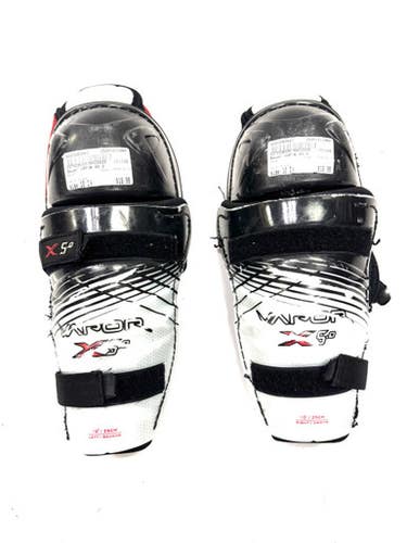 Used Bauer Vapor X5.0 Junior Shin Guards Black 10" 11860-s000290585