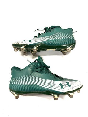 Used Under Armour Adult Fb Cleats Green Senior 11.5 11860-s000291453