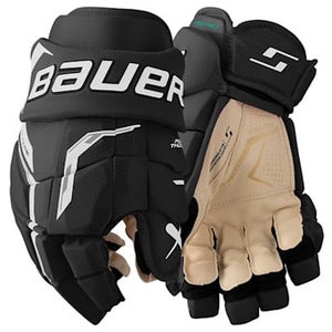 New Bauer S26 Supreme F50 Pro 13" Blk Wht Glove 11860-bar106709113bkw