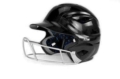 New All Star System 7 Youth Helmet W Fastpitch Guard 11860-astbh3010fgafbk