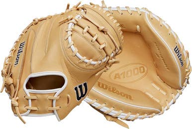 New Wilson A1000 Blonde Bb Sb Catchers Rh Throw None 33" 11860-wilwbw10258933