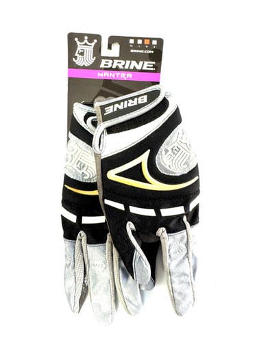 Used Brine Mantra Lacrosse Gloves Womens Black Md 11860-c000290421