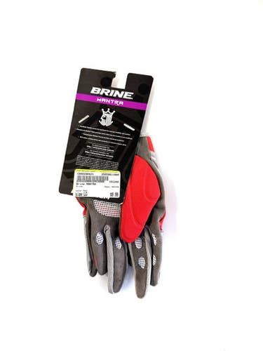 Used Brine Mantra Lacrosse Gloves Womens Red Lg 11860-c000290426