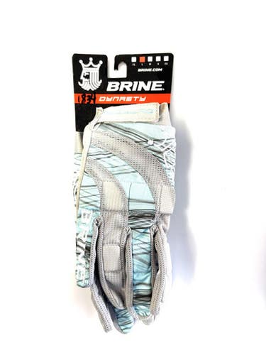Used Brine Dynasty Lacrosse Gloves Womens Grey Lg 11860-c000290438