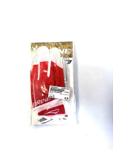 Used Brine Silhouette Lacrosse Gloves Womens Red Lg 11860-c000290440