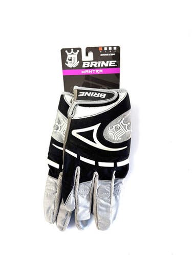 Used Brine Mantra Lacrosse Gloves Womens Black Xl 11860-c000290435