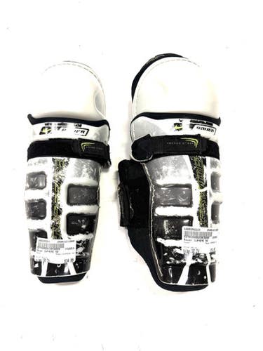 Used Bauer Supreme 50 Junior Shin Guards White 10" 11860-s000292224