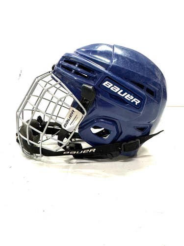 Used Bauer Prodigy Not Certified Helmet Cage Combo Royal Blue One Size 11860-s000292878