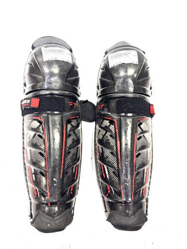 Used Ccm Jetspeed Ft370 Junior Shin Guards Black 11" 11860-s000294794