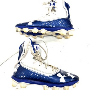 Used Under Armour Jr Fb Cleats Royal Blue Junior 05 11860-c000300897