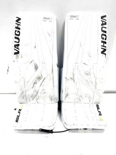 Used Vaughn Slr4 Jr 26+2 Goalie Leg Pads Junior White 26" 11860-s000301001